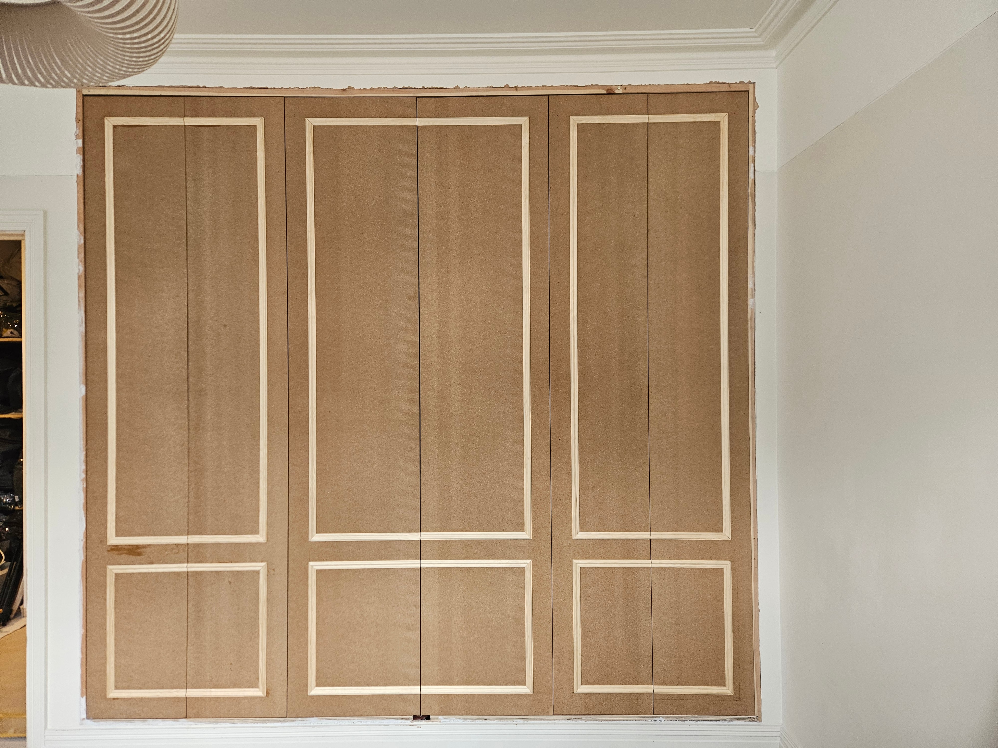 Door moulding detail, ready for paint
